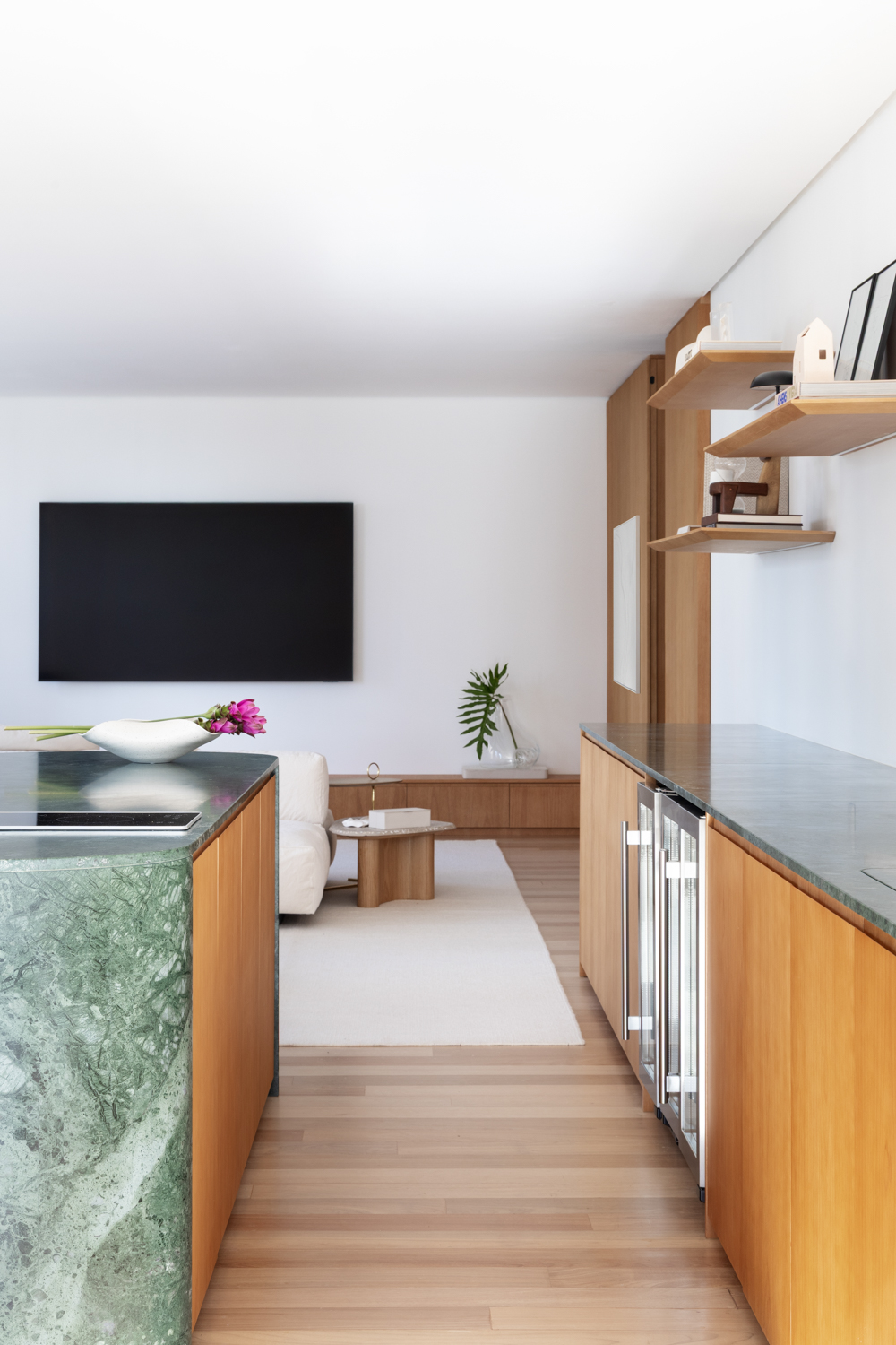 Integração cozinha e living